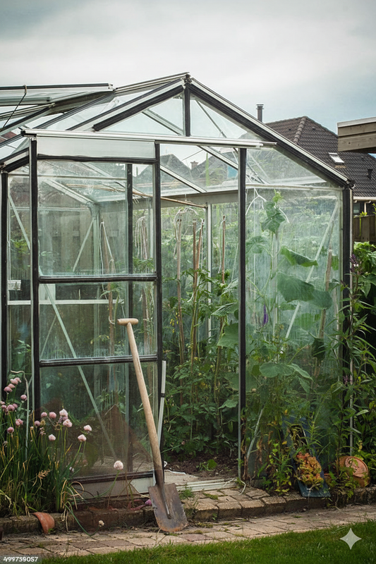 Serre de jardin 4,8m² en Aluminium et Polycarbonate