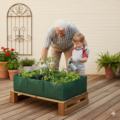Lit de culture surélevé en tissu haute densité - 300 Litres