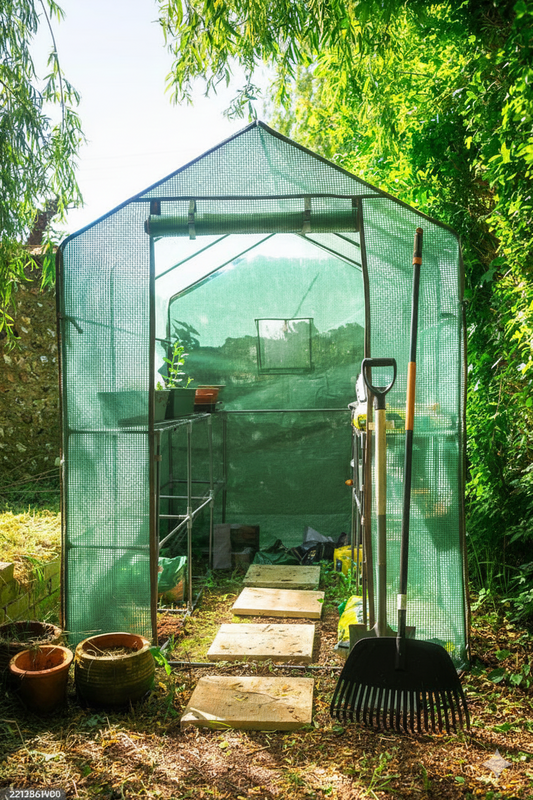 Serre de jardin carrée 2m² - 143 x 143 x 195 cm