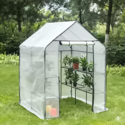 Serre de jardin carrée 2m² - 143 x 143 x 195 cm