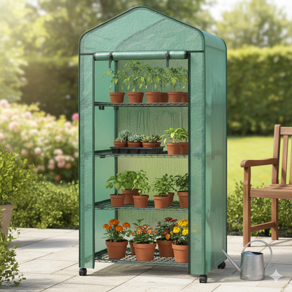 Serre de balcon 4 niveaux - 69 x 50 x 165 cm