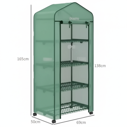 Serre de balcon 4 niveaux - 69 x 50 x 165 cm