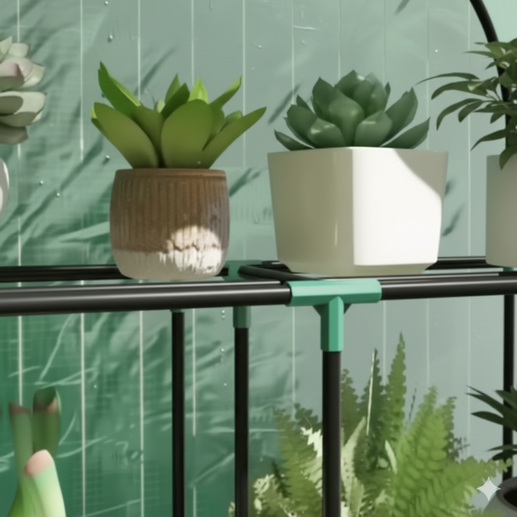 Serre de balcon 3 niveaux - 100 x 40 x 150 cm