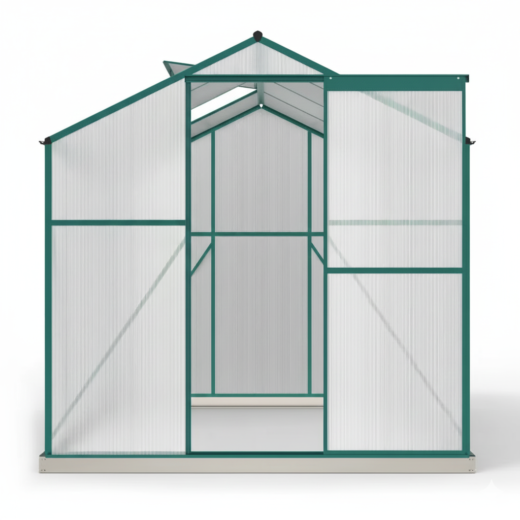 Serre de jardin 4,8m² en Aluminium et Polycarbonate